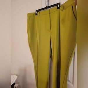 Worthington Lime Green Straight Dress Pants